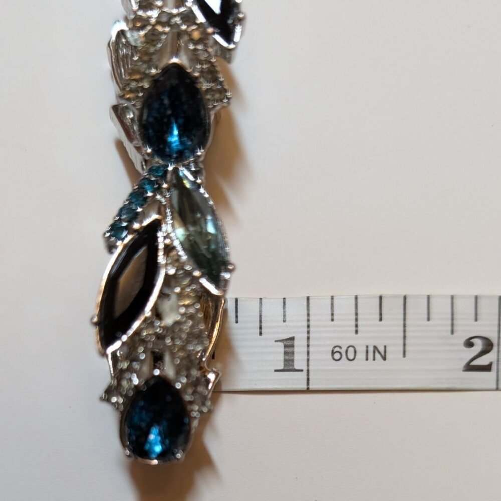 Simply Vera Bracelet Vera Wang Blue Teardrop & Marquise Stretch Glam Going Out - Picture 4 of 7